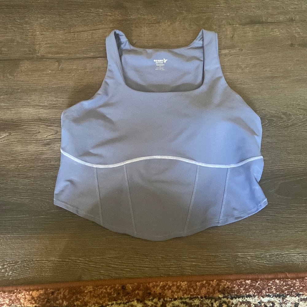 Crop workout tank